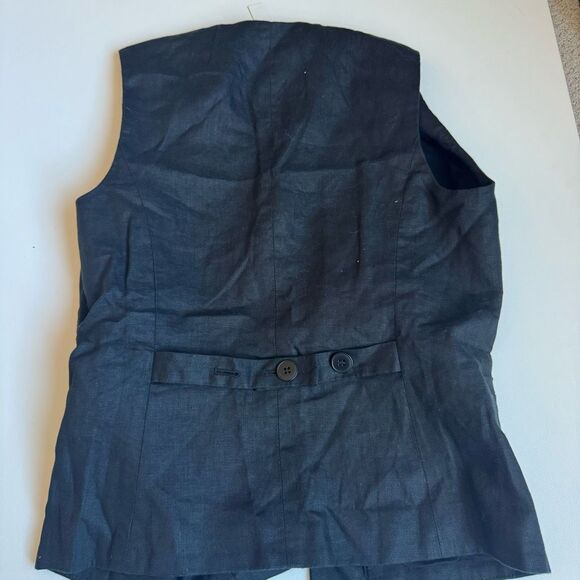 $128 NWT Madewell Cutaway long Button-Front Vest size 0 m4 - Picture 6 of 6